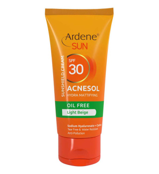 0 کرم ضد آفتاب رنگی آردن مدل  Acnesol با SPF30 مناسب پوست چرب و دارای آکنه حجم 50 گرم 